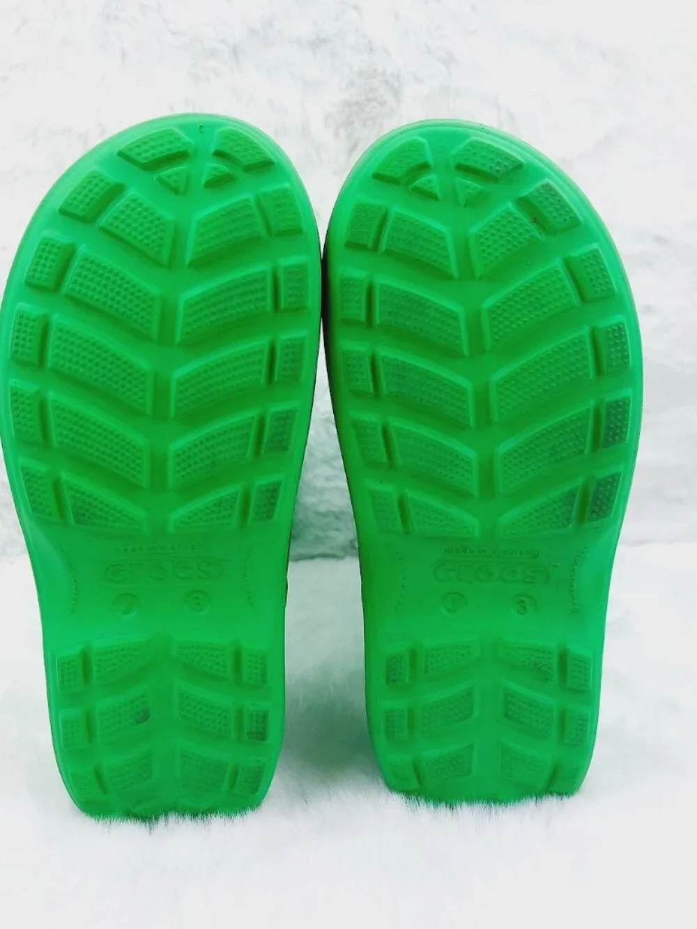 Crocs Boys' Grass Green Handle It Rubber Mid-Calf Outdoor Rain Boots Size J3